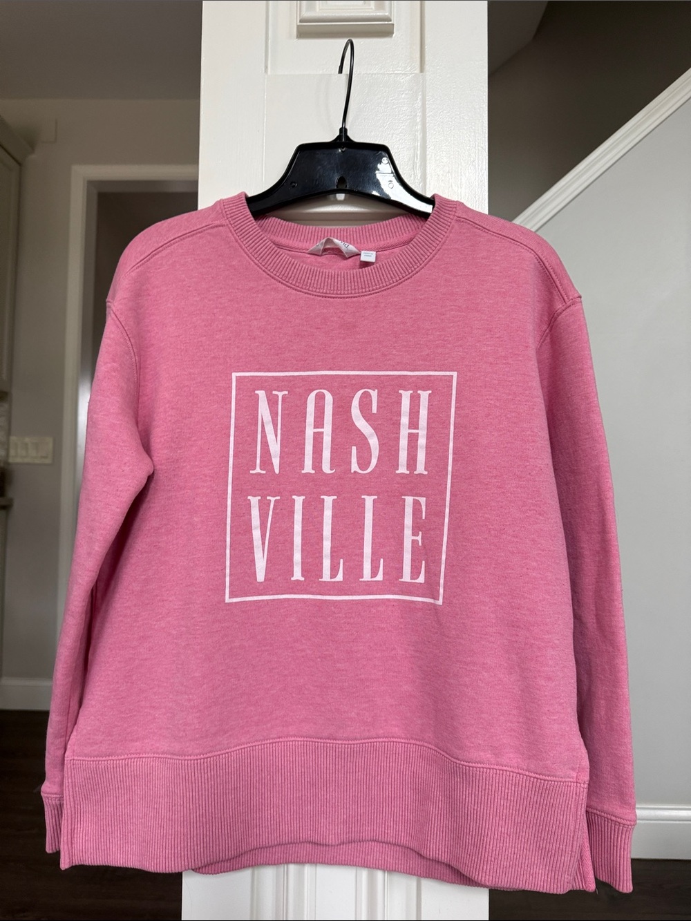 Nashville Crewneck Cropped Sweatshirt - Pink Like New Medium